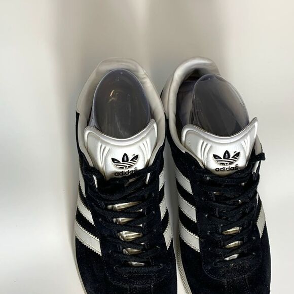 Adidas Originals Gazelle Black Suede White Trim Unisex Size M9.5/W10.5 - Picture 3 of 14